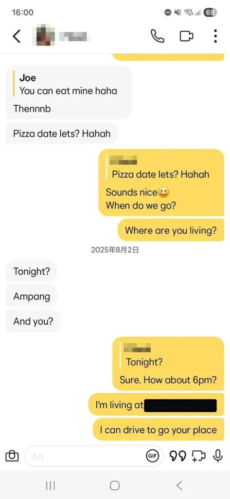 Bumbleでマレーシア人とマッチング