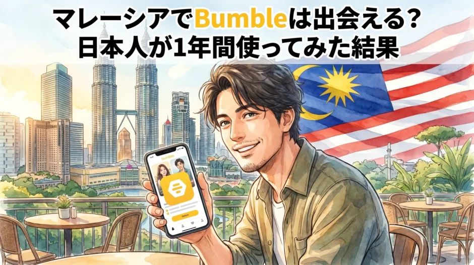 マレーシアでBumbleは出会える？日本人が1年間使ってみた結果